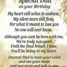 On a day like today I wish Heaven had a phone so I could call and wish my father a Happy Heavenly Bi