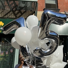 Happy 75th Birthday Balloons 