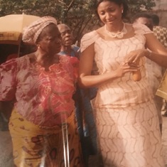 Side by side- Ije Awele... 2003- during ihe omenala (traditional marriage rites for Uche)