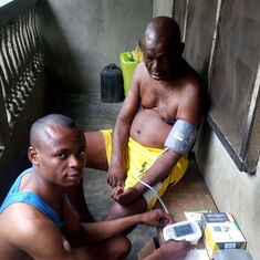 I was his caregiver. This day 16th March 2019. I checked his BP with a monitor I bought for him