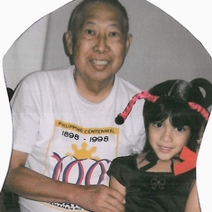With his granddaughter Anastasia Joy Llorente