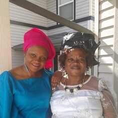 Auntie and  daughter  Eunice 