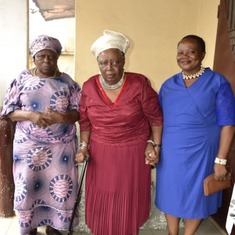 Auntie Joan and her elder sisters  Mami Mary Khumbah and Mami Mariana  Ngunkeng on July 2, 2018 