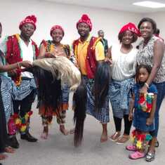 Aunty with LECDA Calgary Family. She's always been there to help uphold the Lebialem Culture 