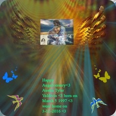 <3 I made this for Austin on  his first  year Angelversary <3