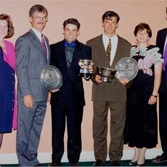 1992 US Masters Jaret, Kreg, Don, Chris, Ave, Priscilla, Podium