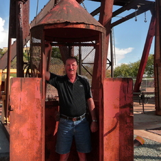 Awna - top of the mine shaft - Jerome, AZ, 2010
