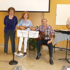 At Rev. Marcia's Centre in Palm Beaches in 2014, with Rick and Awna and Colleen