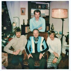 1979 - Awna: on the right, age 33,  with his brothers from L-R Shadde, Sid and  Dad in the centre.
