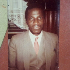 Dad as a young civil servant. Worked with the Federal Government of Nigeria. 