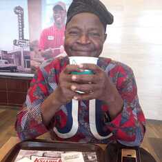 Hot tea after Movie at Ikeja City Mall