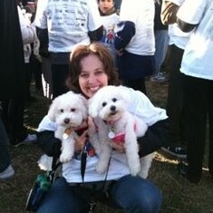 Baci and Bisou do Help the Homeless Walk in DC, 2011
