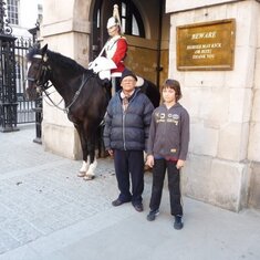 with Ryan horse guard