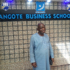 Professor Adepoju in Dangote Business School, His last day in the office