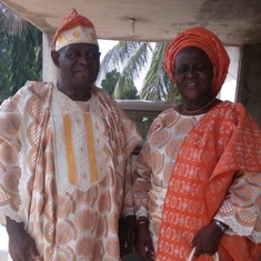 Pictures Prof and Mrs Adepoju Dec,2018