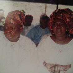 Picture of Prof and Mrs.Adepoju..Nov 12, 2005@Adewole Estate Ilorin
