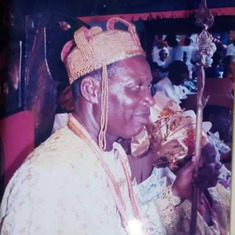 Daddy During his Coronation as Amananowei Of Agbere. 