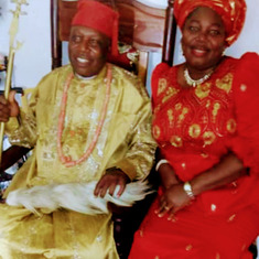 Daddy with His Second Daughter, Mrs Elaebi OTIONO. 