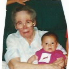 Grandma Florio and her granddaughter Barbara Ann