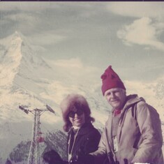 Barbara and Stuart, Zermatt, 1972