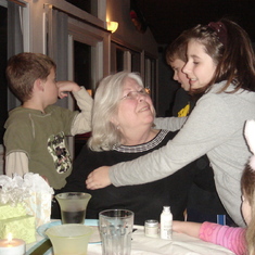 Mom's birthday celebration (with grandkids)
