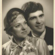 Barbara and Richard - wedding 1950