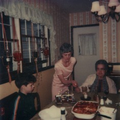 From left: Marc Dean (Son), Barbara, Florence Longenecker (Mother-in-law) 1979 (35 years old)