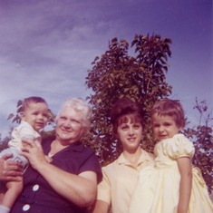 From Left: Alan Benyak (Nephew), Julia Benyak (Mother), Barbara, Kelly Benyak (Niece) in Arlington National Cemetery, Virginia 1963 (19 years old)