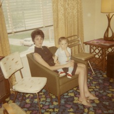 Barbara with Marc Dean (Son) June 1970 (26 years old)