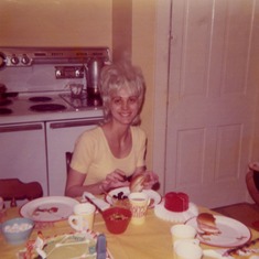Barbara at her son Marc's 4th birthday May 1973 (29 years old)
