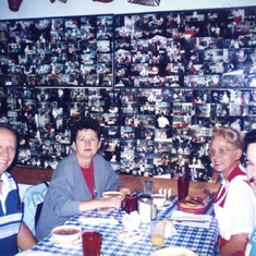 From Left: Harry and Betty Canfield (Friends), Barbara, Marc Dean (Son) December 1995 (51 years old)