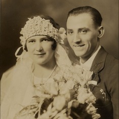 Julia Sosenko and Joseph Benyak (Mother and Father) Wedding Day 1929