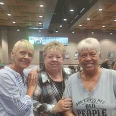 Kim, Cathy and Cindy at the casino to play BINGO