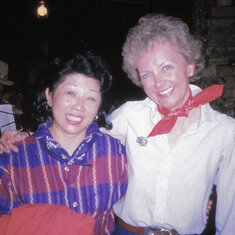 Barbara and June 1986 Jampolsky meeting