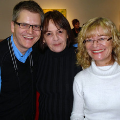 Bruce, Barb & Kim at an Art Show. A beautiful time together!