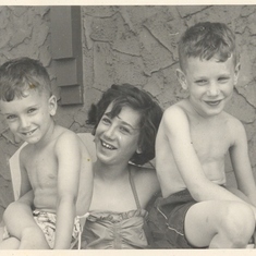 Aaron, Barb, Mel 1953