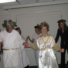 Greek-themed retirement party (provided by Donna Kress and Wenping Bo): more Greek dancing