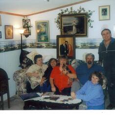 the last photo of 6 of us Dawes goodbye Barbara