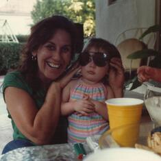 Aunt Bobbie & Sarena     1982