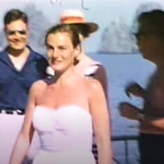 Barbara in Capri in 1954