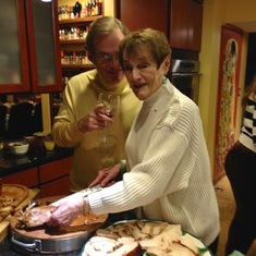 Favorite nephew Jon Crane and Barbara; Thanksgiving 2013