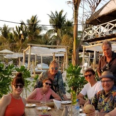 Barbara in Mexico with family and friends