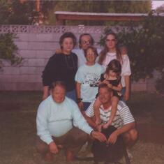Mom and the gang at bobbies in Mesa AZ_1993 ish