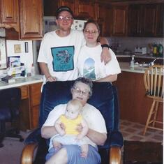 Devin Oles, with Dad, Grandma and great Grandma !