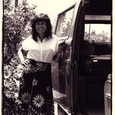 1978-Barbara & VW Van