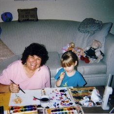 1997-Barb painting w Marissa