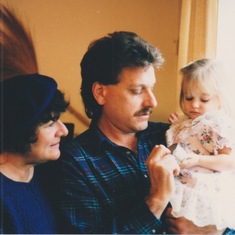Barbara, her son David and his daughter Marissa, 1995 in Washington state.