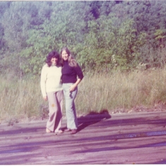 1977 Barb is with her friend Jenny in Minnesota