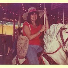 1980s She LOVED carousels!