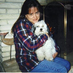 Mom and Lisa's dog
